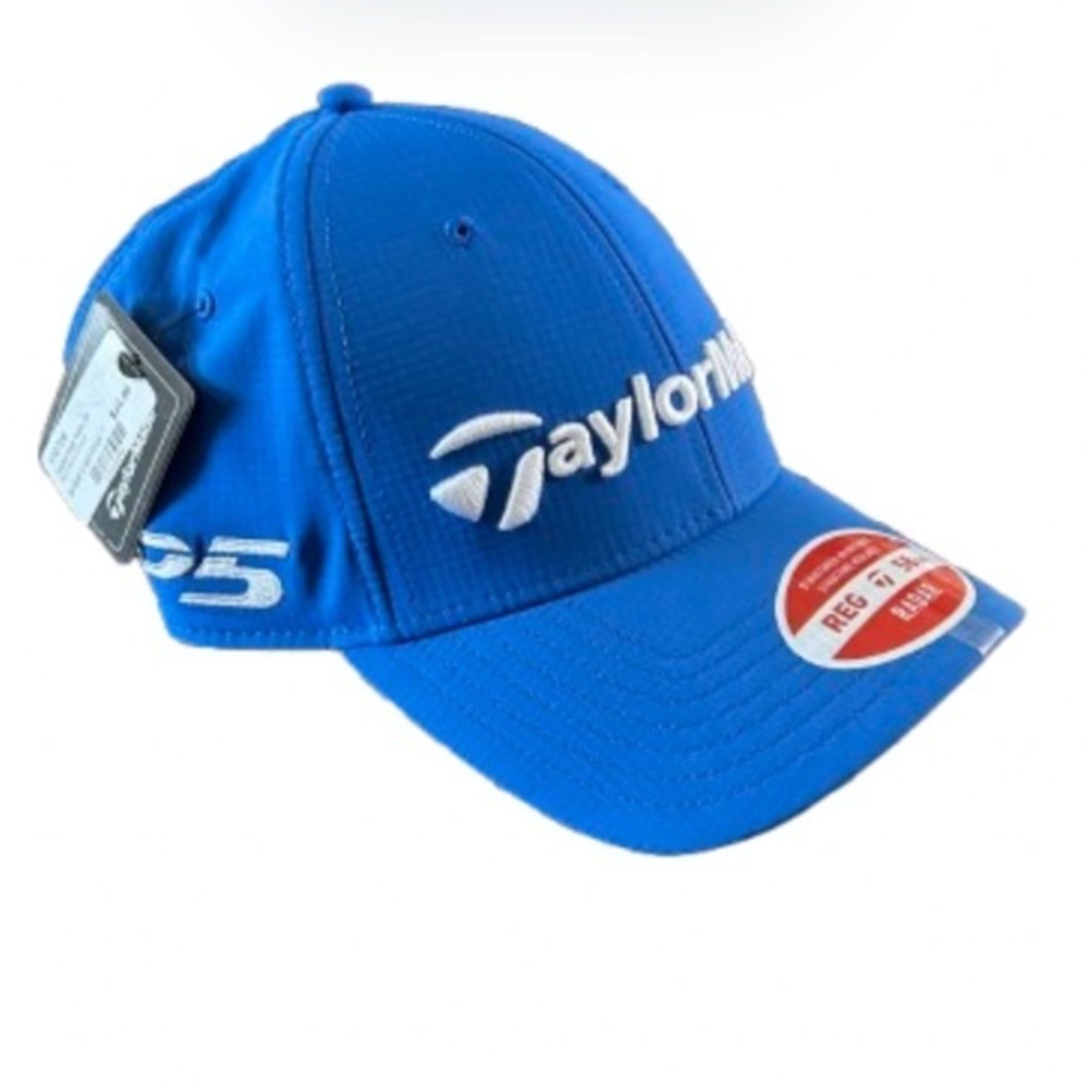 New with Tags TaylorMade Blue Golf Hat. Size Reg-58cm